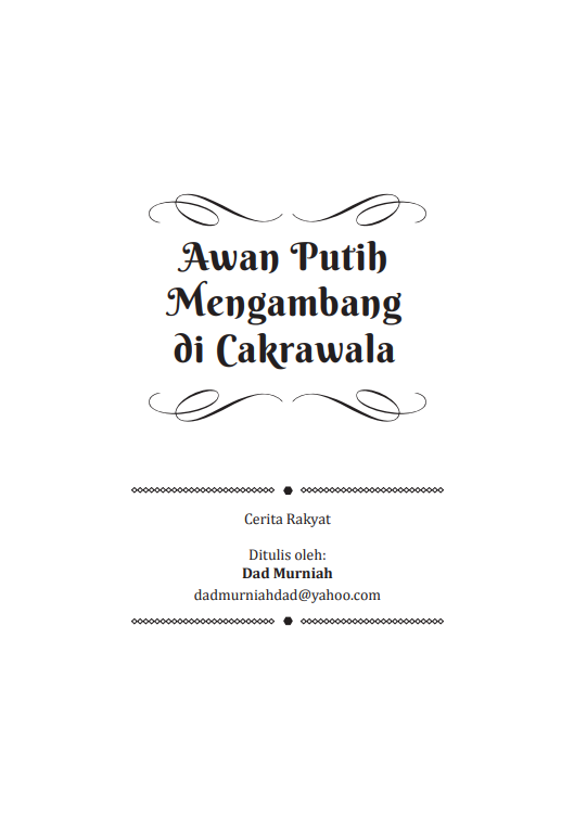 Awan Putih Mengambang di Cakrawala