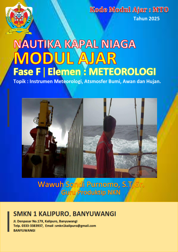 Nautika: Instrumen Meteorologi, Atsmosfer Bumi, Awan dan Hujan